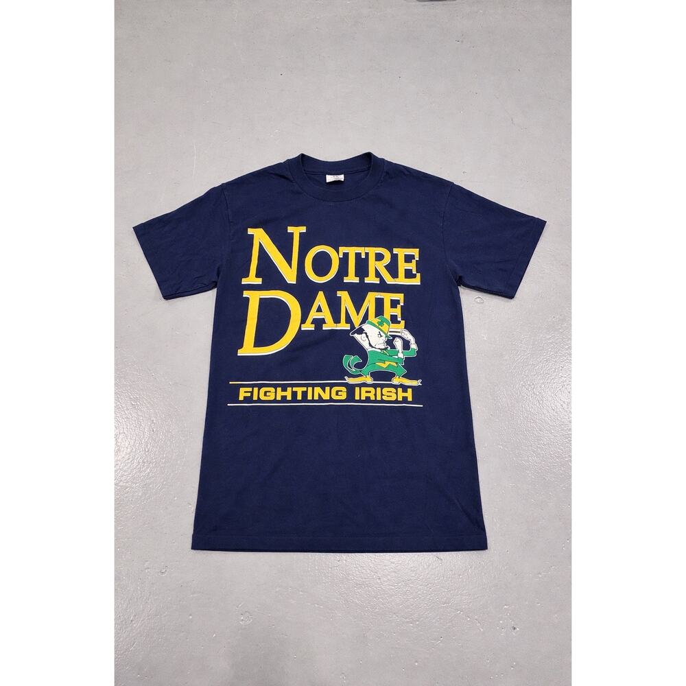Vintage Notre Dame Fighting Irish T Shirt Mens M 90s USA‎ Single Stitch NCAA